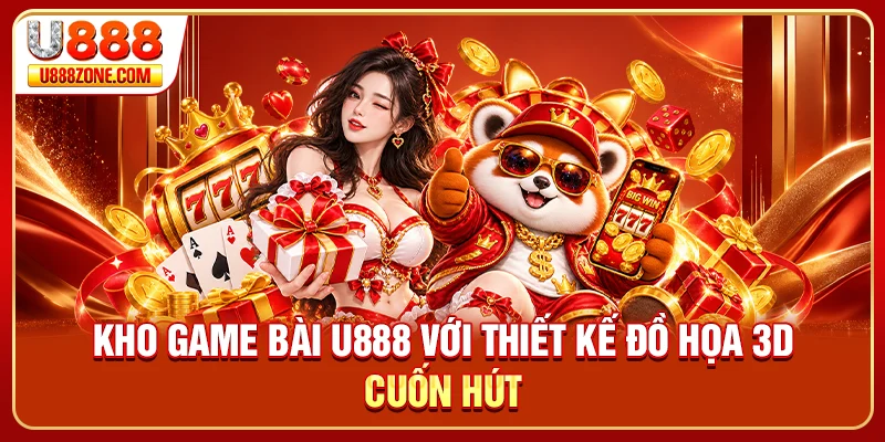 Kho game bài U888 với thiết kế đồ họa 3D cuốn hút